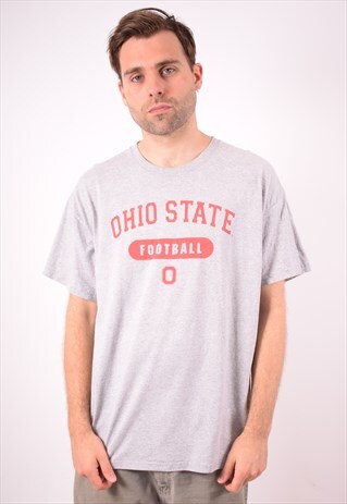 CHAMPION MENS VINTAGE OHIO STATE T-SHIRT TOP XL GREY 90S