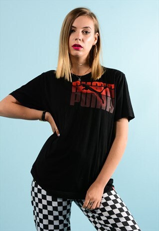 BLACK PUMA TEE SHIRT