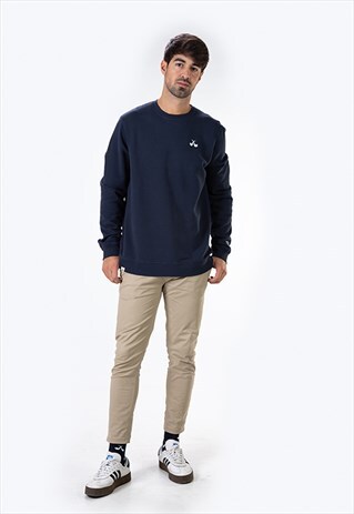 NAVY PIPAS BASIC SWEATSHIRT