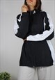 Vintage Adidas Shell Track Jacket w Logo Collar Front & Back