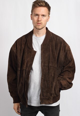 VINTAGE SUEDE BOMBER JACKET
