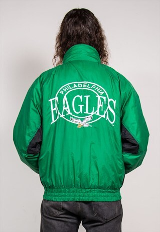 90'S VINTAGE NFL PHILADELPHIA EAGLES PADDED COAT JACKET