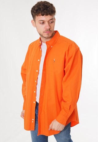 VINTAGE RALPH LAUREN SHIRT ORANGE
