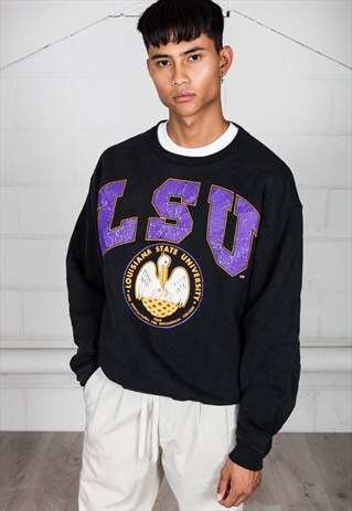 VINTAGE LSU AMERICAN FOOTBALL SWEATSHIRT