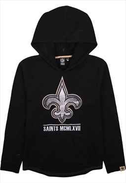 Vintage 90's NFL Hoodie Saints MCMLXVII Pullover Black