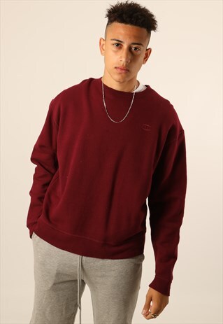 VINTAGE CHAMPION EMBROIDERED LOGO SWEATSHIRT