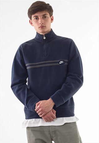 VINTAGE NIKE PULLOVER 90S BLUE