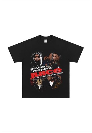 Black Juice Graphic fans T shirt tee