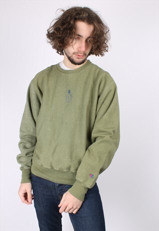 VINTAGE CHAMPION SWEATSHIRT IN GREEN