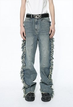 Unisex frayed side jeans SS24 Vol.1
