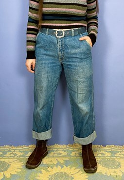 VINTAGE 90's LEE Mid Wash Denim High Waisted Jeans - M/L