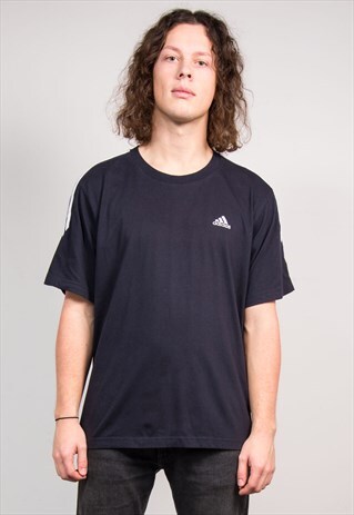 VINTAGE 90'S ADIDAS CLASSIC BLACK T-SHIRT