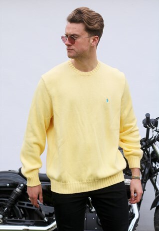 RALPH LAUREN USA 90S MINIMALIST KNITTED JUMPER