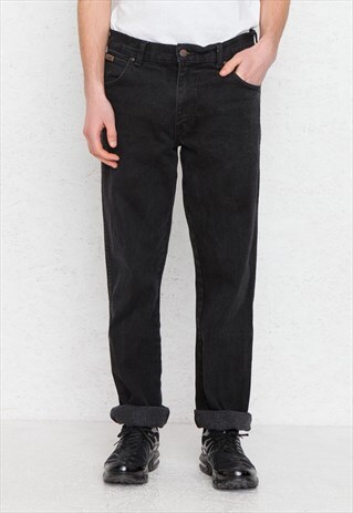 EXCHANGE VINTAGE BLACK WRANGLER DENIM JEANS