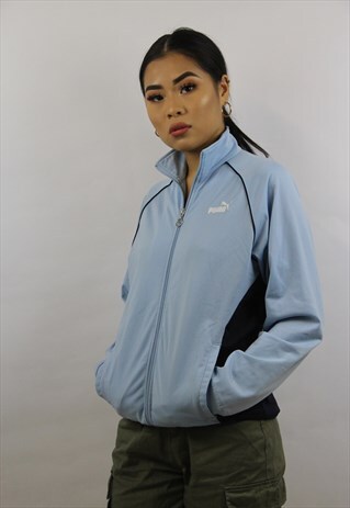 VINTAGE 90'S PUMA BLUE ZIP-UP JACKET
