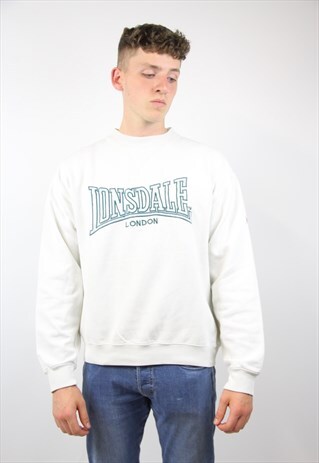 VINTAGE WHITE LONSDALE SWEATSHIRT