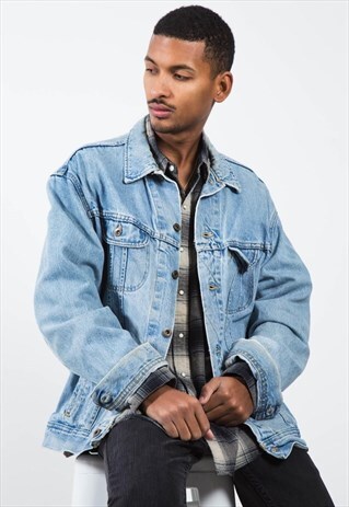 VINTAGE 80S ORIGINAL LEE BASIC DENIM JACKET MID WASH / 0212