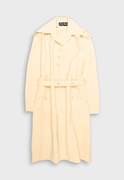 Cream trench coat