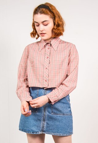 VINTAGE 70'S CROPPED SHIRT
