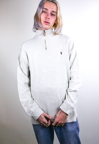 VINTAGE RALPH LAUREN QUARTER ZIP SWEATSHIRT