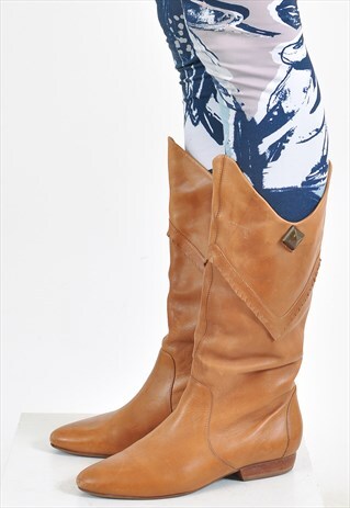 VINTAGE 90'S REAL LEATHER BOOTS