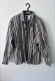 STRIPED COTTON CASUAL SUMMER SHIRT LARGE