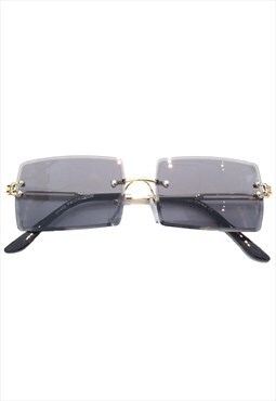 Rectangular Black Sunglasses