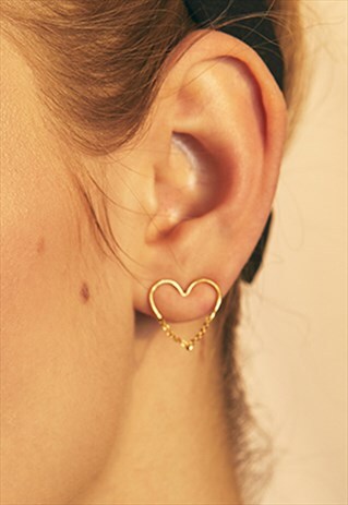 LOVE CHAIN STUDS - LARGE
