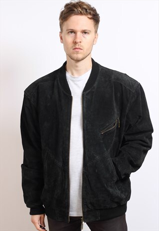 VINTAGE SUEDE BOMBER JACKET