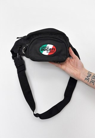 90S DUCATI BLACK BUM BAG