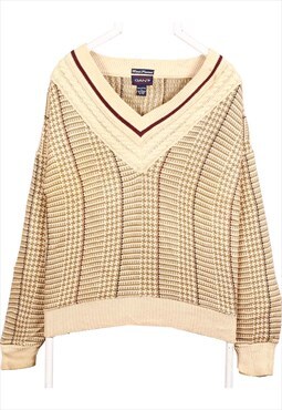 Vintage 90's Gant Jumper / Sweater Knitted Heavyweight Beige