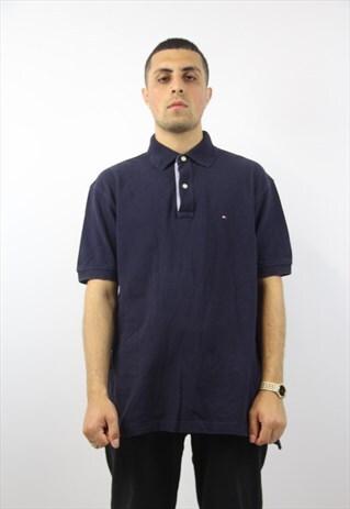 VINTAGE TOMMY HILFIGER NAVY POLO SHIRT