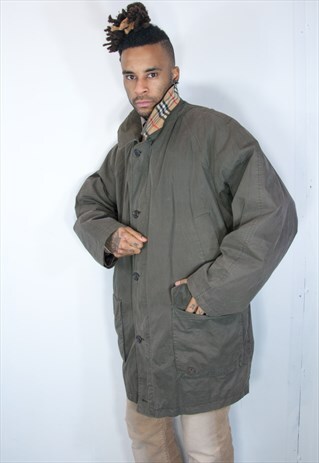 BURBERRY GREEN TRENCH COAT