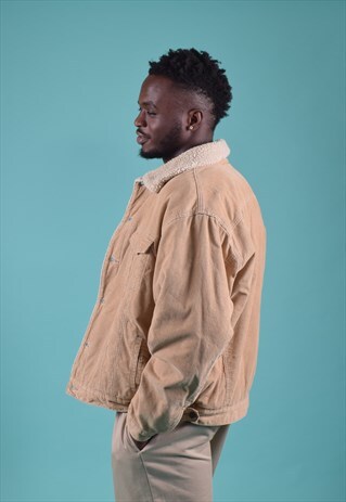 VINTAGE LEVI'S TAN CORDUROY SHERPA JACKET