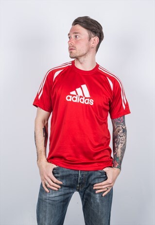 VINTAGE 1990S RED ADIDAS T-SHIRT