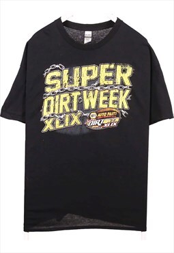 Vintage 90's Gildan T Shirt 21 Speedway Graphic Back Print