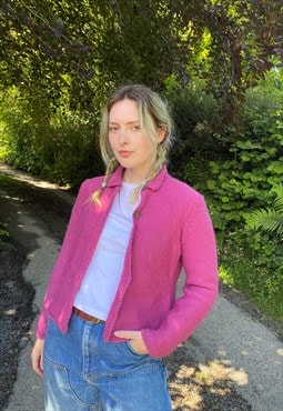 Vintage Size S Boden Knitted Cardigan In Pink