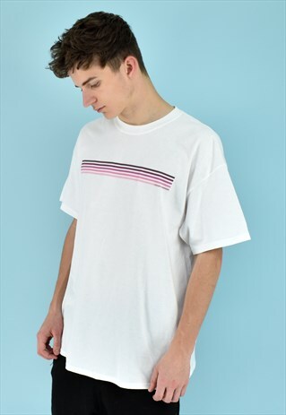 G&G UNISEX WHITE/PURPLE FADE TEE