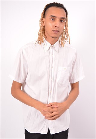 VINTAGE LACOSTE SHIRT SHORT SLEEVE WHITE