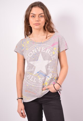VINTAGE CONVERSE T-SHIRT TOP GREY
