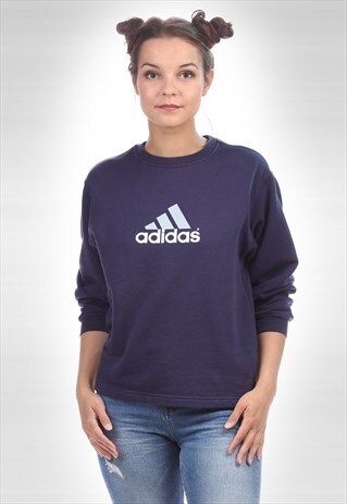 ADIDAS VINTAGE ADIDAS SWEATSHIRT WITH LOGO IN NAVY 2798