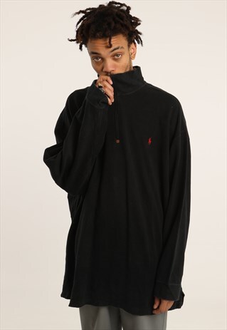VINTAGE RALPH LAUREN EMBROIDERED 1/4 ZIP SWEATSHIRT