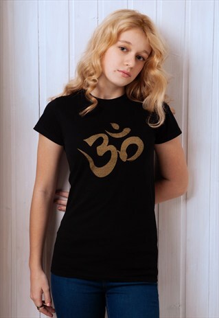 OM OHM AUM T SHIRT - BUDDHIST HINDU YOGA MEDITATION SHIRT