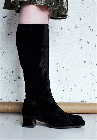 80S VELVET BOOTS