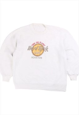 Hard Rock Cafe Houston Heavyweight Crewneck Sweatshirt Small