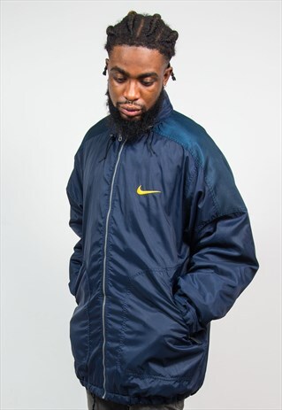 NIKE 90'S BLUE PADDED JACKET COAT