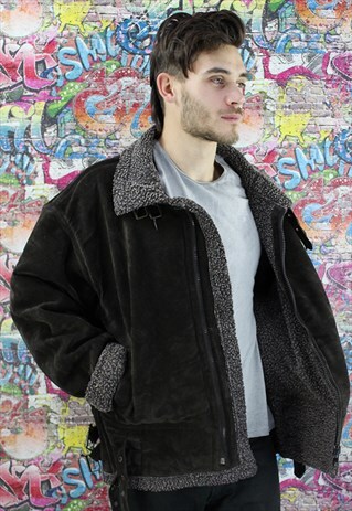 VINTAGE AVIATOR/FLYING JACKET. SHEARLING SHEEP SKIN. UNISEX.