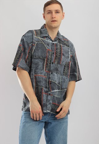 VINTAGE TOWN ABSTRACT SHIRT