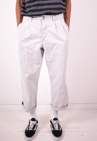 LEVI'S MENS VINTAGE TROUSERS W34 L27 GREY 90S