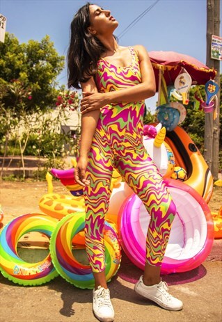 TRIPPY MELT JUMPSUIT